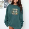 Vibey Nostalgia & Retro Charm Comfort Colors Sweatshirt Chalky Mint