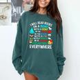 I Will Read Books On A Boat & Everywhere Comfort Colors Sweatshirt Chalky Mint