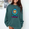 Women's Adulting Is A Myth Retro Pixel Pet Nostalgia Millennials Comfort Colors Sweatshirt Chalky Mint