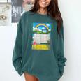 Women's Frutiger Aero Aesthetic Rainbow Glitch Art Comfort Colors Sweatshirt Chalky Mint Women's Frutiger Aero Aesthetic Rainbow Glitch Art Comfort Colors Sweatshirt Chalky Mint
