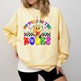 100 Days In The Book Fun 100 Days Of School Boy Girl Teacher Comfort Colors Sweatshirt Blue Spruce 100 Days In The Book Fun 100 Days Of School Boy Girl Teacher Comfort Colors Sweatshirt Blue Spruce
