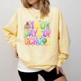 100 Days Of School Book Pencil Teachers Girls Kids 100th Day Comfort Colors Sweatshirt Blue Spruce 100 Days Of School Book Pencil Teachers Girls Kids 100th Day Comfort Colors Sweatshirt Blue Spruce
