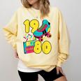 1980 Retro Raised In The 80s Old School Nostalgia Vibes Comfort Colors Sweatshirt Blue Spruce