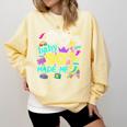 1980s 80's Baby 1990s 90's Made Me Birthday Nostalgia Vibes Comfort Colors Sweatshirt Blue Spruce