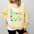 1980s 80's Baby 1990s 90's Made Me Birthday Nostalgia Vibes Comfort Colors Sweatshirt Blue Spruce