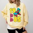 1985 Retro Raised In The 80s Old School Nostalgia Vibes Comfort Colors Sweatshirt Blue Spruce 1985 Retro Raised In The 80s Old School Nostalgia Vibes Comfort Colors Sweatshirt Blue Spruce