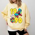 1990 Retro Raised In The 90s Old School Nostalgia Vibes Comfort Colors Sweatshirt Blue Spruce