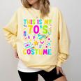 This Is My 70's Costume Nostalgia Mixtape Era 1970s Party Comfort Colors Sweatshirt Blue Spruce