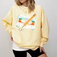 80 S 80s 90s Cassette Tape Nostalgia Retro Band Comfort Colors Sweatshirt Blue Spruce