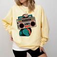 80s 90s Retro Party Costume Nostalgia Boombox Music Hip Hop Comfort Colors Sweatshirt Blue Spruce