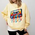 80s 90s Retro Party Costume Nostalgia Cassette Comfort Colors Sweatshirt Blue Spruce 80s 90s Retro Party Costume Nostalgia Cassette Comfort Colors Sweatshirt Blue Spruce
