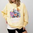 80's Cartoon Heroes Apparel For Retro Nostalgia Fans Comfort Colors Sweatshirt Blue Spruce 80's Cartoon Heroes Apparel For Retro Nostalgia Fans Comfort Colors Sweatshirt Blue Spruce