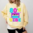 80's Vibe Retro Style Cassette Tape Nostalgia 1980s Party Premium Tri-Blend Comfort Colors Sweatshirt Blue Spruce