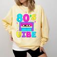 80's Vibe Retro Style Cassette Tape Nostalgia 1980s Party Comfort Colors Sweatshirt Blue Spruce