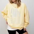 The 90s I'd Go Back For Five Minutes Nostalgia Quote Comfort Colors Sweatshirt Blue Spruce