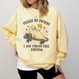 90s Manatee Humor Please Patient I'm From The 1900s Comfort Colors Sweatshirt Blue Spruce 90s Manatee Humor Please Patient I'm From The 1900s Comfort Colors Sweatshirt Blue Spruce