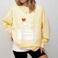 90s Nostalgia Cassette Heart Retro I Love The 90s Comfort Colors Sweatshirt Blue Spruce