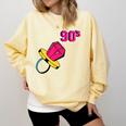 90’s Ring Retro Nostalgia Colorful Throwback Comfort Colors Sweatshirt Blue Spruce