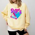 90's Vibe Retro Style Cassette Tape Nostalgia 1990s Party Comfort Colors Sweatshirt Blue Spruce