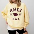 Ames Iowa Est 1864 Nostalgia Comfort Colors Sweatshirt Blue Spruce