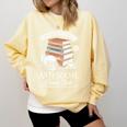 Anti-Social Book Club Reader Books & Coffee Dark Academia Premium Tri-Blend Comfort Colors Sweatshirt Blue Spruce