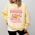 Author It's A Wonderful Day To Write A Book Comfort Colors Sweatshirt Blue Spruce