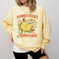 Banned Books Week Read Banned Books Reader Comfort Colors Sweatshirt Blue Spruce