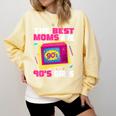 The Best Moms Are 90s Girls 90s Aesthetic Mom Nostalgia Comfort Colors Sweatshirt Blue Spruce