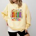 Boho Floral Book Big Fan Of Human Rights Liberal Protest Comfort Colors Sweatshirt Blue Spruce