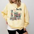 Book Lovers Bookworm Book Nerd I'm Ok Teacher School Comfort Colors Sweatshirt Blue Spruce Book Lovers Bookworm Book Nerd I'm Ok Teacher School Comfort Colors Sweatshirt Blue Spruce