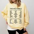 The Books Of The Bible Old And New Testament Complete List Comfort Colors Sweatshirt Blue Spruce The Books Of The Bible Old And New Testament Complete List Comfort Colors Sweatshirt Blue Spruce