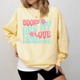 Books Are My Love Language Book Lover Reading Comfort Colors Sweatshirt Blue Spruce Books Are My Love Language Book Lover Reading Comfort Colors Sweatshirt Blue Spruce