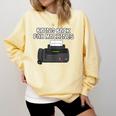 Bring Back Fax Machines Office Sarcasm Nostalgia Comfort Colors Sweatshirt Blue Spruce