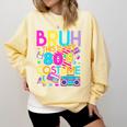 Bruh This Is My 80's Costume Nostalgia Mixtape 80s 90s Party Comfort Colors Sweatshirt Blue Spruce