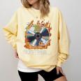 Buffering Glitched CD On Fire 2000s Nostalgia Comfort Colors Sweatshirt Blue Spruce