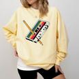 Cassette 90s Costume Party Nostalgia Comfort Colors Sweatshirt Blue Spruce