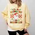 Christmas Smut Book On The Naughty List For Reading Smut Comfort Colors Sweatshirt Blue Spruce