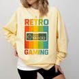 Classic Retro Gaming Nostalgia Comfort Colors Sweatshirt Blue Spruce