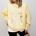 I Closed My Book To Be Here Comfort Colors Sweatshirt Blue Spruce