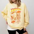 Comic Book Superhero Fall Season Leaf Blower Comfort Colors Sweatshirt Blue Spruce