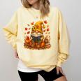 Cute Autumn Gnome Reading Pumpkin Book Lover Comfort Colors Sweatshirt Blue Spruce Cute Autumn Gnome Reading Pumpkin Book Lover Comfort Colors Sweatshirt Blue Spruce