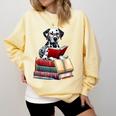 Dalmatian Reading Books Matching Bookworm Readers Librarian Comfort Colors Sweatshirt Blue Spruce Dalmatian Reading Books Matching Bookworm Readers Librarian Comfort Colors Sweatshirt Blue Spruce