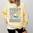 Disney Winnie The Pooh Fueled By Honey & Books Sketch Comfort Colors Sweatshirt Blue Spruce
