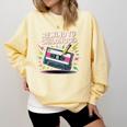 Elder Millennials Embracing 90s Rewind Nostalgia Vibes Comfort Colors Sweatshirt Blue Spruce