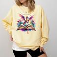 In My Fantasy Era Magic Dragon Book Comfort Colors Sweatshirt Blue Spruce In My Fantasy Era Magic Dragon Book Comfort Colors Sweatshirt Blue Spruce