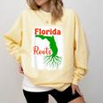 Florida Roots Florida Nostalgia Comfort Colors Sweatshirt Blue Spruce