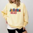 Freadom Anti-Banned Books – Read Banned Books Library Comfort Colors Sweatshirt Blue Spruce