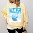 Frutiger Aero Aesthetic Tech Kawaii Milk Underwater Fishes Comfort Colors Sweatshirt Blue Spruce Frutiger Aero Aesthetic Tech Kawaii Milk Underwater Fishes Comfort Colors Sweatshirt Blue Spruce