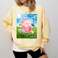 Frutiger Aero Aesthetic Tech Kawaii Strawberry Milk Fishes Comfort Colors Sweatshirt Blue Spruce Frutiger Aero Aesthetic Tech Kawaii Strawberry Milk Fishes Comfort Colors Sweatshirt Blue Spruce