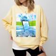 Frutiger Aero Aesthetic Tech Water Fishes Monitor Screen Comfort Colors Sweatshirt Blue Spruce Frutiger Aero Aesthetic Tech Water Fishes Monitor Screen Comfort Colors Sweatshirt Blue Spruce